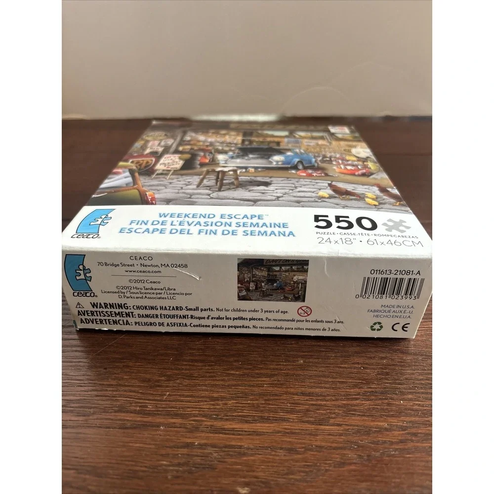 Ceaco Puzzle 550 Piece Weekend Escape‎ Garage Cars Chickens Complete Make In USA